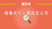 销售员个人简历怎么写