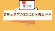 首席执行官/CEO找工作简历样本