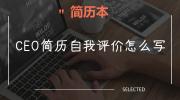 CEO简历自我评价怎么写