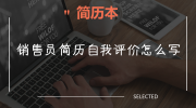 销售员简历自我评价怎么写