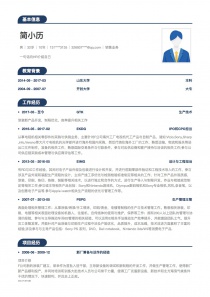 Linkedin销售业务空白简历模板word格式下载