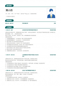 安全技术咨询简历模板下载word格式