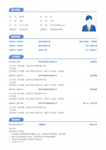 副总裁/副总经理电子版简历模板下载