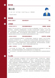 计算机软件电子版word简历模板