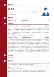 企业秘书/董事会秘书找工作免费简历模板