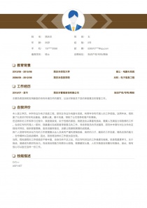 知识产权/专利/商标求职简历模板免费下载