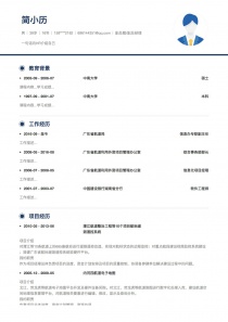 副总裁/副总经理个人简历模板免费下载