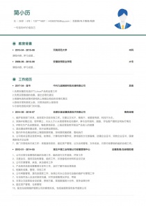 最新互联网/电子商务/网游求职简历模板样本