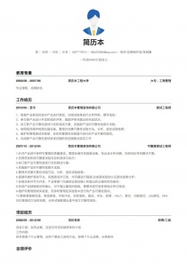 软件/互联网开发/系统集成找工作简历模板下载