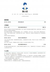 最新网络/在线销售简历模板下载