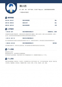 公务员/事业单位/科研机构电子版word简历模板