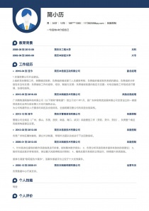 风险控制简历模板下载word格式