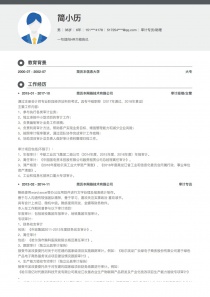 最新审计专员/助理完整个人简历模板下载