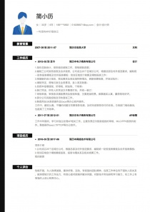 最新会计/会计师简历模板下载word格式