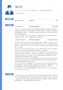 软件/互联网开发/系统集成电子版word简历模板