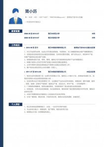 最新首席执行官CEO/总裁/总经理找工作word简历模板范