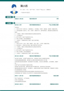 质量安全空白简历模板下载word格式