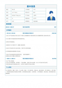 化验/检验简历模板下载word格式