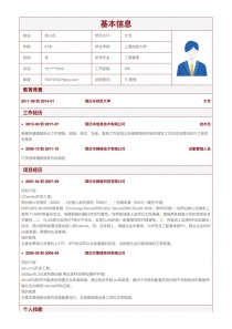 IT-管理简历表格下载word格式