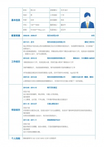 本科学历艺术/设计简历模板范文