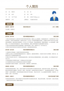 IT运维/技术支持个人简历模板下载