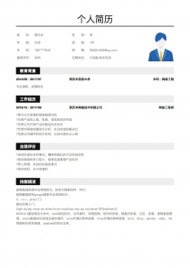 最新IT运维/技术支持空白word简历模板