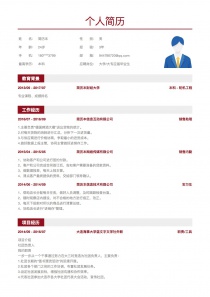 大学/大专应届毕业生免费简历模板下载word格式