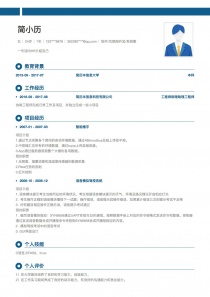 最新软件/互联网开发/系统集成电子版个人简历模板范文