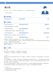 优秀的首席执行官CEO/总裁/总经理电子版求职简历模板范文